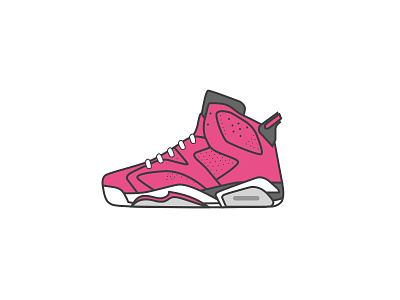 Air Jordan 6 air jordan aj dribbble hello icon illustration illustrator sneaker 乔丹 球鞋