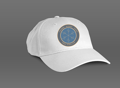 sports logo on cap branding graphic design logo