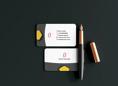 Modern business card branding business business card graphic design