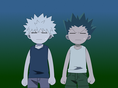 Gon&Killua anime gon graphic design hxh illustration killua vector