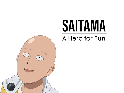 Saitama anime illustration onepunchman saitama vector