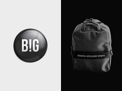 BIG agency backpack big brand branding company firm logo logo designer logotype marketing minimal new york pin