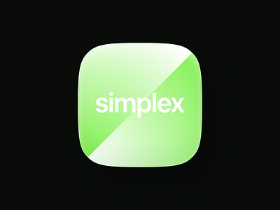 Simplex app app logo brand branding clean design gradient green icon identity ios logo logo designer logotype minimal minimalistic logo new york tech type