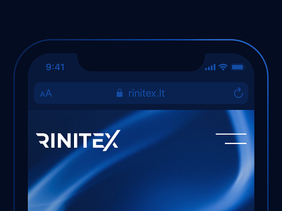 Rinitex – website logo view brand identity branding design graphic design iphone letter logo design logotype minimal r logo saas tech type web