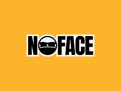 NOFACE – logo design black brand brand identity branding design face graphic design logo minimal new york streetwear type