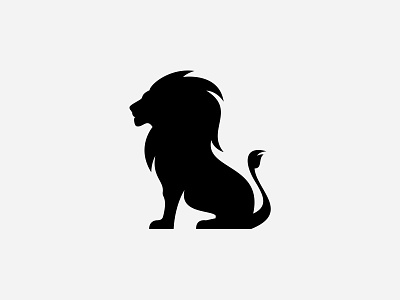Lion – logomark design black brand identity branding emblem graphic design icon investment lion logo logomark mark minimal