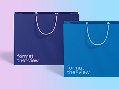 format the®view – Paper Bag Design bag brand identity branding clothes graphic design lifestyle logo minimal new york package paper