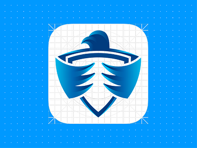 Vpn True blue eagle gradient icon ios logo security sign vpn