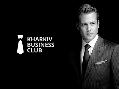 Kharkiv Business Club black business club growth logo tie white