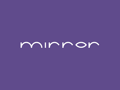 mirror logo magenta mirror purple type violet