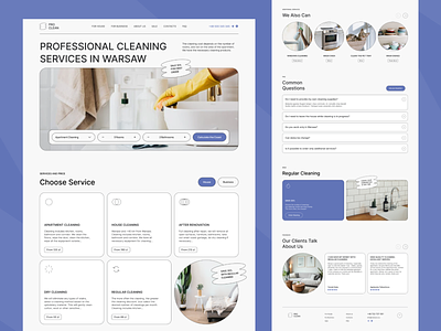 Cleaning service – redesign web service