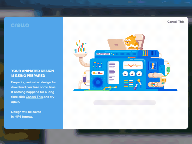 Download animated design popup animate cat cool crello design download gif hot popup post video