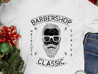 Barber Shop Classic 3d branding graphic design logo ui