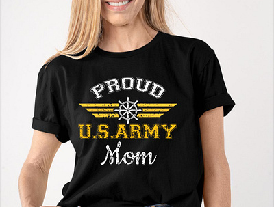 Proud us Army Mom animation motion graphics