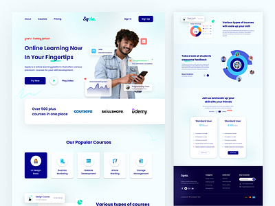 Online Courses Landing Page