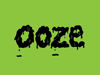 Ooze Lettering illustration lettering