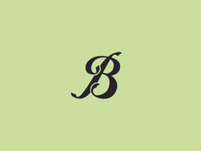 Script 'B' b calligraphy hand lettering letter b lettering logo logo concept script