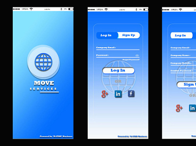 Move Services Mobile App app branding ui