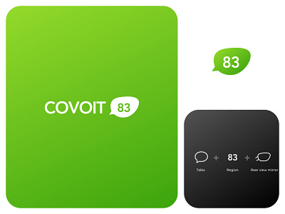 Covoit 83 logo design