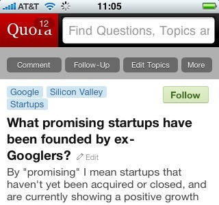 Question Page - Quora Mobile Site v0.9 beta mobile quora