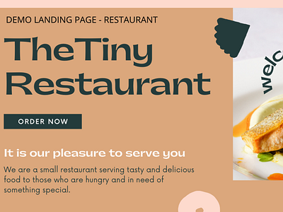 Demo Landing Page - Restaurant