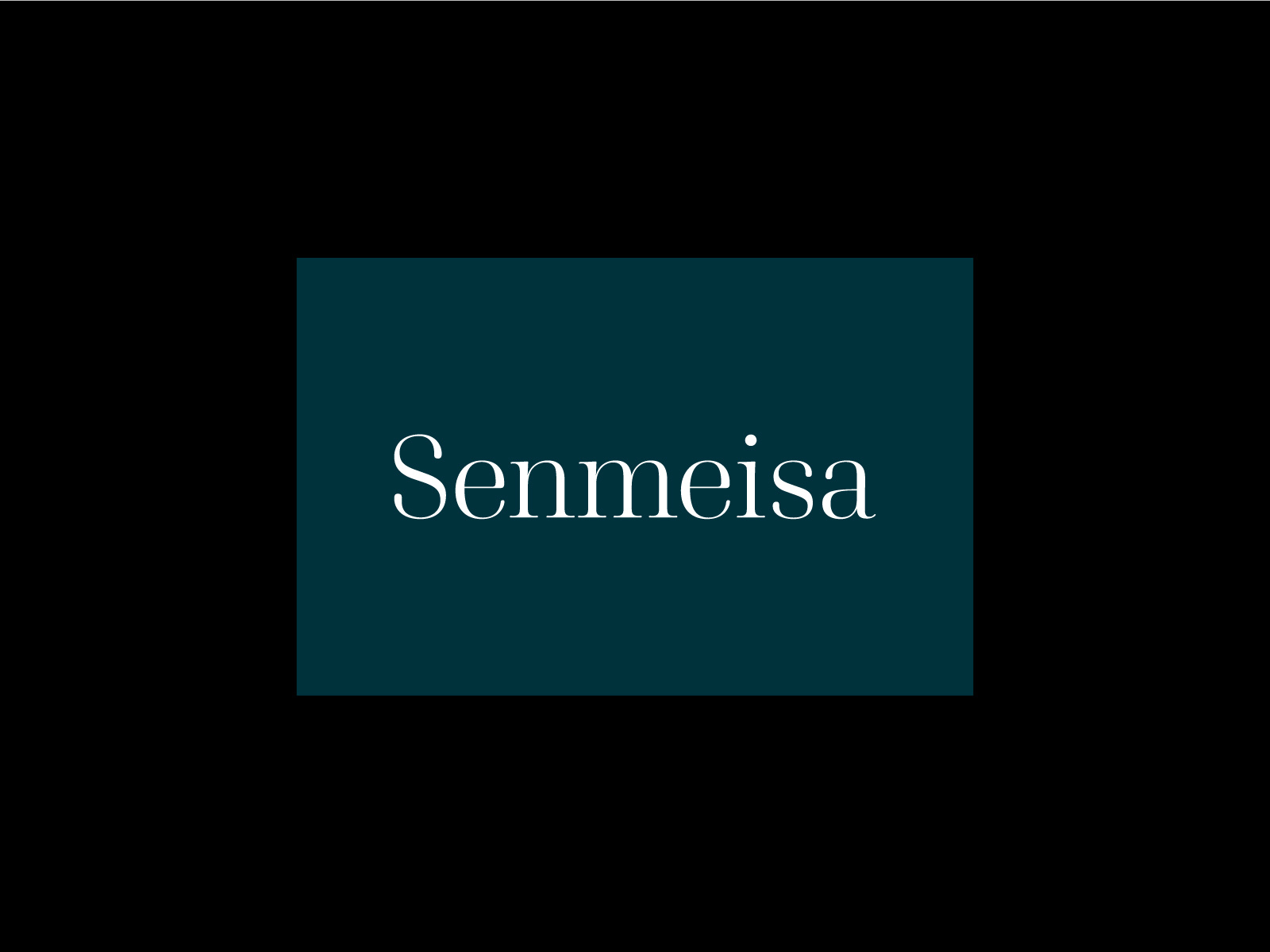 Senmeisa Resin jewellery brand logo by James Betts on Dribbble