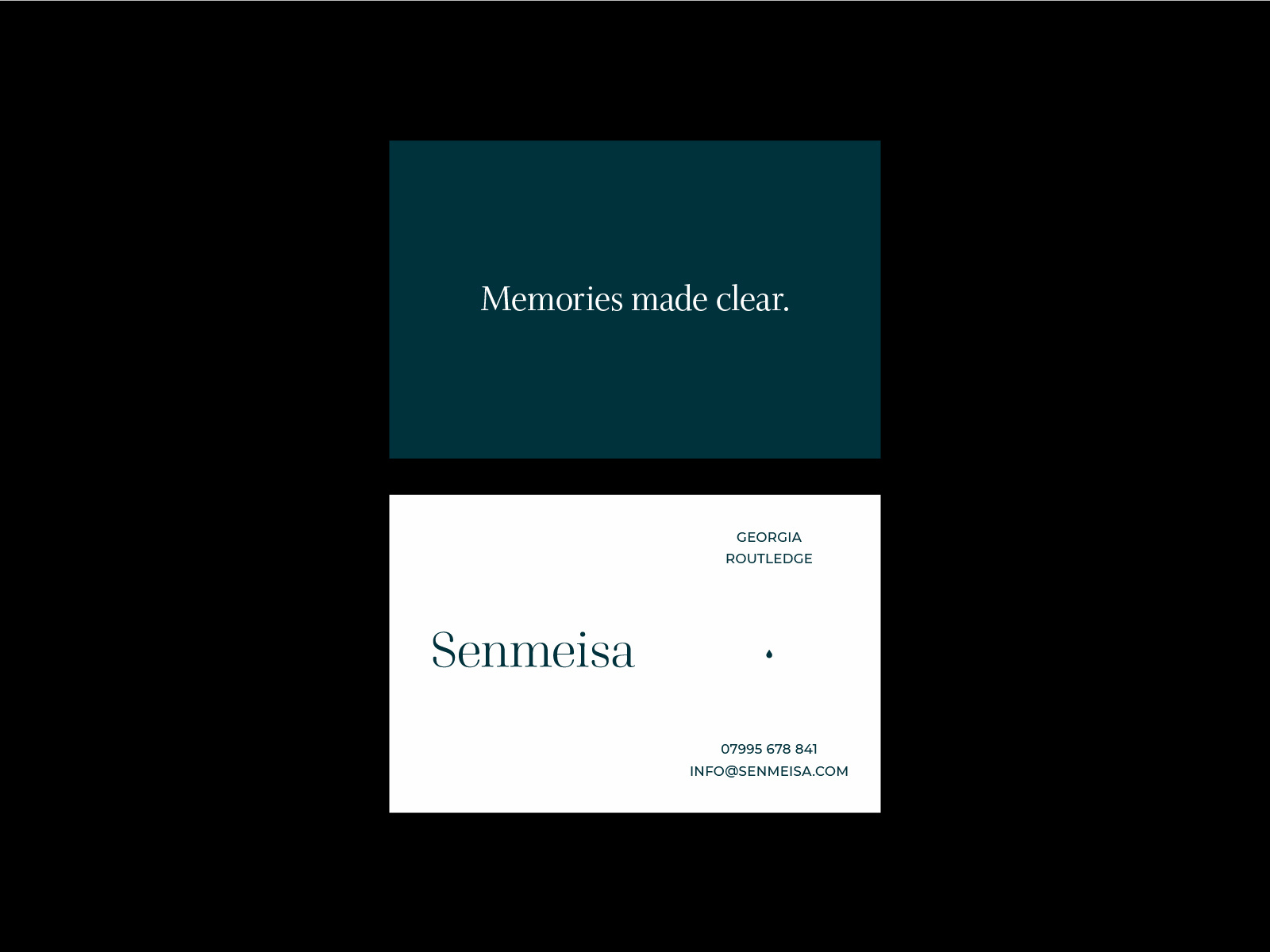 Senmeisa Jewellery company business cards by James Betts on Dribbble
