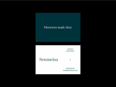 Senmeisa - Jewellery company business cards