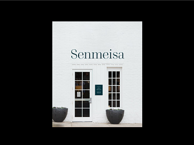 Senmeisa - Store front design brand brand identity custom type design jewellery brand logo necklace serif serif typeface shop store front typography