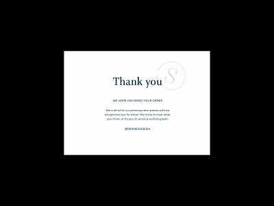 Senmeisa - thank you card