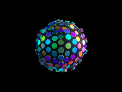 Orb 4/4 - VR branding 3d animation branding branding and identity cinema 4d iridescent octane orb transforming