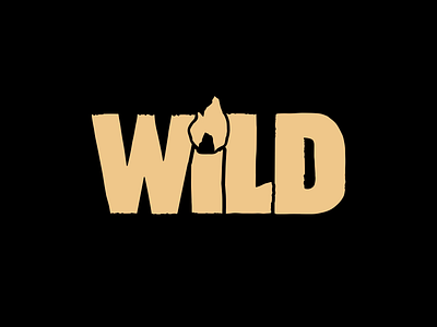 WiLD - Indie exploration game concept brand/logo after effects animation black brand brand identity custom type fire flame hand drawn illustration lettering logo nature outdoors procreate typography wild yellow