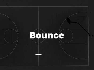 Bounce - typography animation animation ball basketball bounce bouncing brand custom football gif idea infinite logo looping sport tennis typography