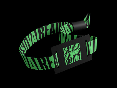 Reading Climbing Festival 2019 tape and wristbands brand idenity branding branding and identity event festival logo pattern sport tape type typography wrist band