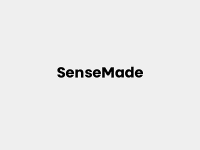 SenseMade typographic logo animation animation blackandwhite brand brand identity branding design logo logo animation logotype motion graphic random randomize shapes typography vector