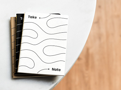 Take Note, Alternative SenseMade notebook design black black white black and white brand brand strategist brand strategy branding design brown linegraphic mockup notebook notebook set paper notebook photo stationery typography visual language wavy