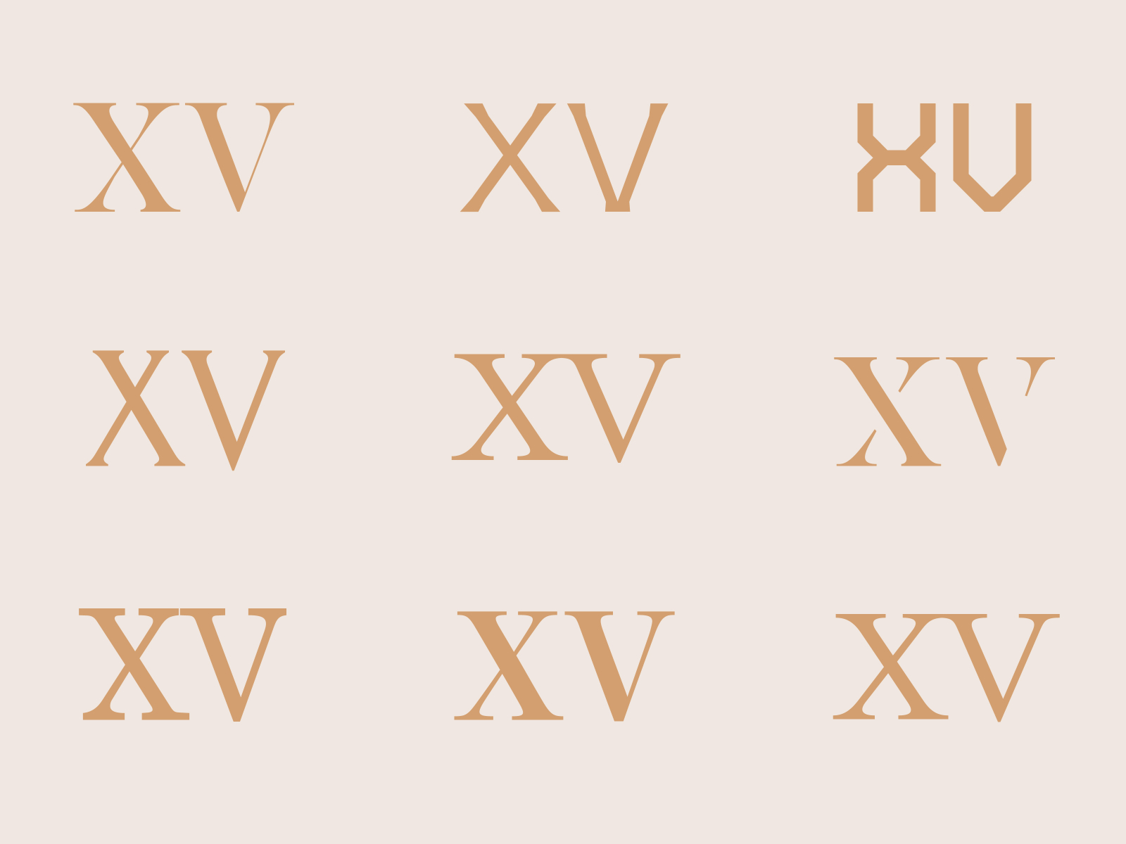 number-15-roman-numeral-typography-tests-by-james-betts-on-dribbble