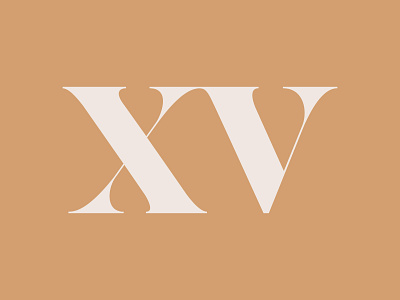 Roman Numeral Number 15 Xv Monogram By James Betts On Dribbble