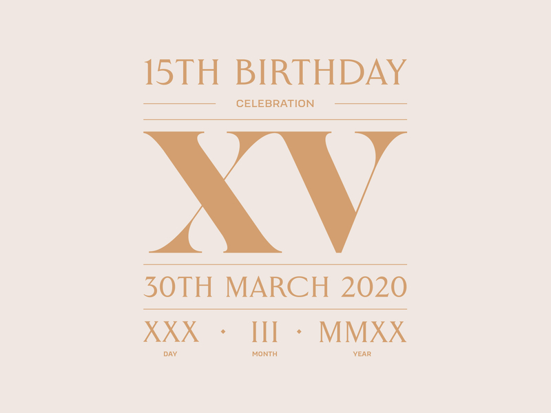 Roman Numerals Xxv 2020