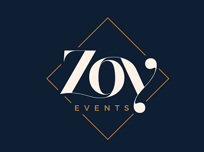 Zoy Events logo branding branding design elegant event handlettering lettering logo luxury romania wedding yin yang zen