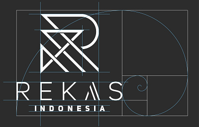 Rekas Indonesia Golden Section branding golden section indonesia line logo logo minimal logo rks