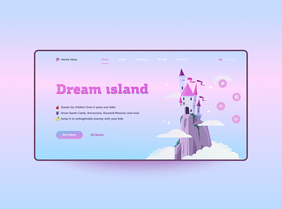 Weekly inspiration UI / UX daily design home page landingpage ui ux