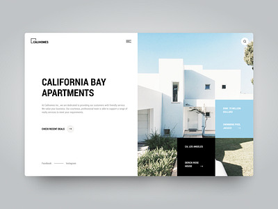 Realty home page design home page landingpage ui ux
