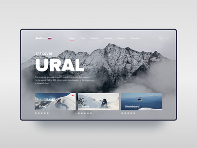 Weekly shot UI UX Mountain daily design home page landingpage ui ux