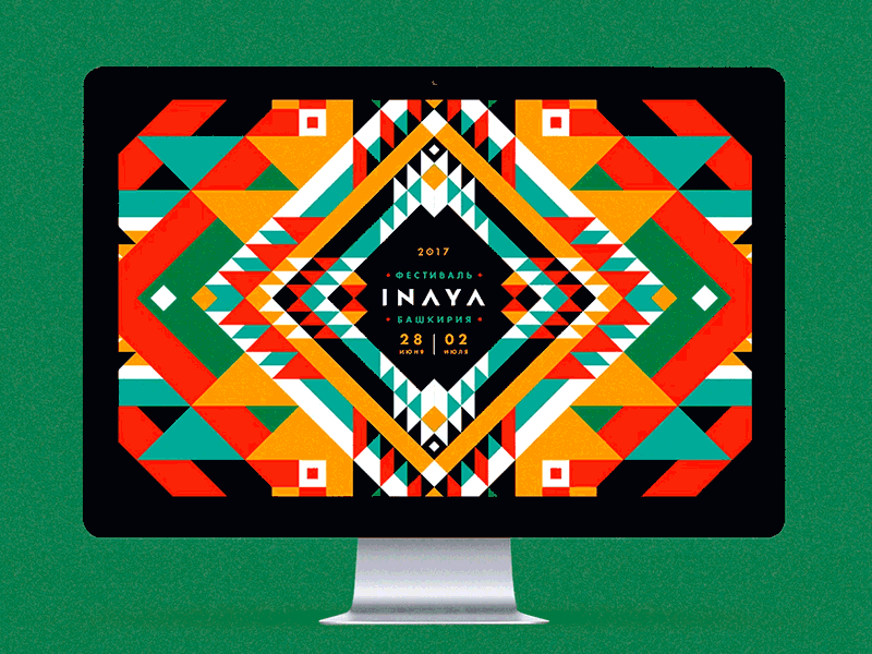 INAYA Festival breathing background animation background eco ethnic festival hippie nature ornament psychedelic tribal wallpaper yoga