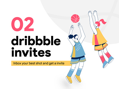 2 Dribbble Invites Available design designers invite invite giveaway invitecard portfolio