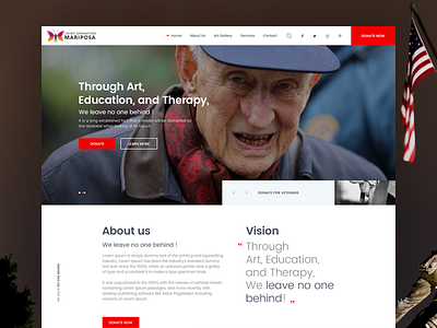 Joint Operation Mariposa donation interface design ngo responsive design uiux design web design