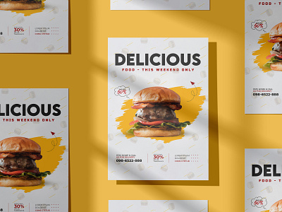 Delicious!!! banner branding design flyer food flyer graphicsart illustration logoidentity poster
