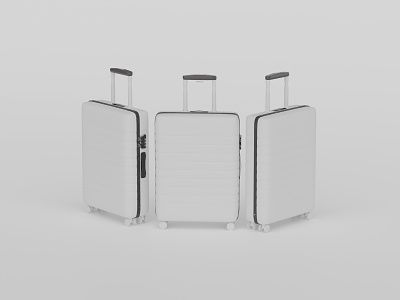Luggage design 3d blender design vector