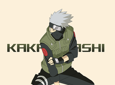 Naruto Kakashi design graphic design illustration naruto vector